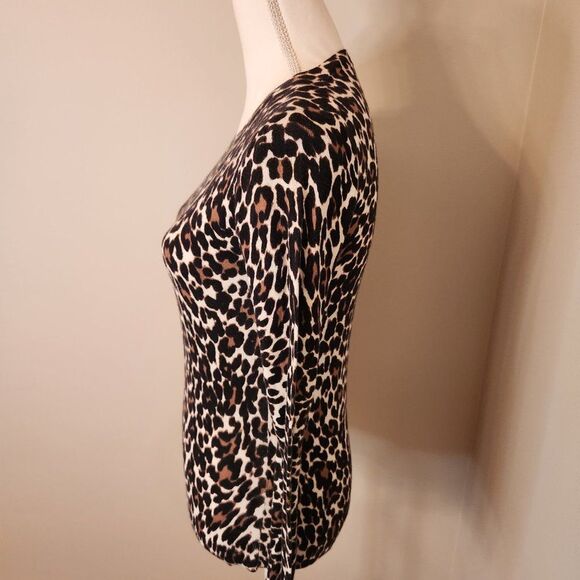 J. Crew Cheetah Print Crewneck Sweater - Picture 8 of 9